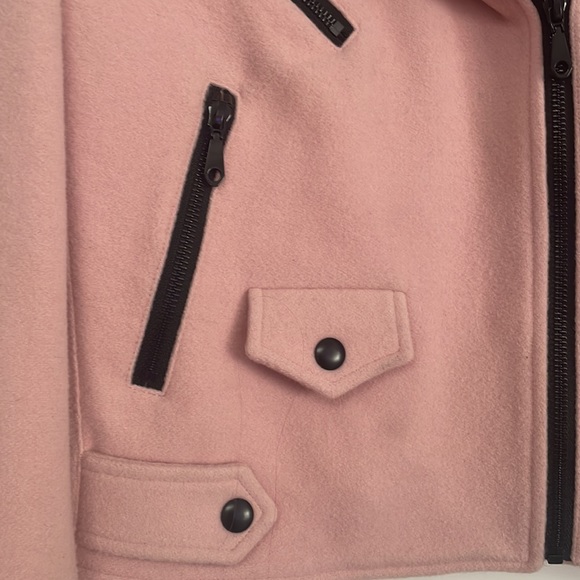 Rebecca Minkoff Virgin Wool Biker Jacket - Picture 4 of 11